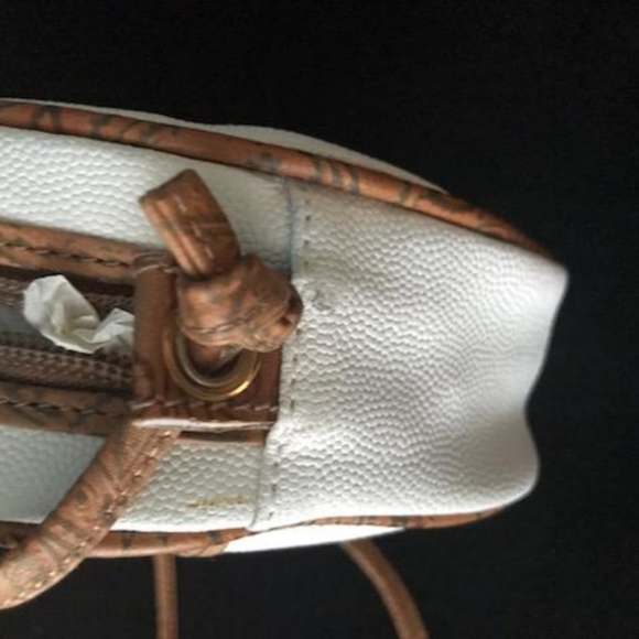 NEW: Philippe Salvet, Small White & Tan Purse - Picture 8 of 10